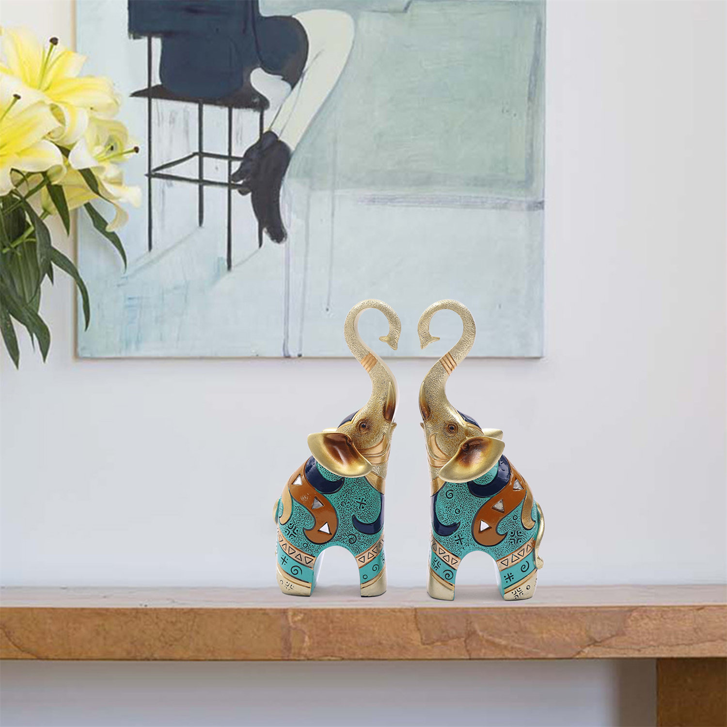 Bungalow Rose Table Decoration Elephant Figurine & Reviews | Wayfair