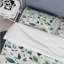Ensemble de housse de couette floral sarcelle et ivoire Coastal Elegance-1131029646