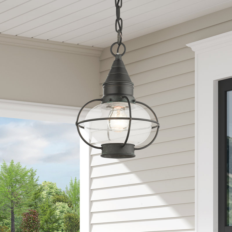 Rodolfo Outdoor Hanging Lantern, Charcoal