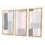 «Pink and Grey Pastel II», reproduction de cadre photo sur toile 3 pièces-2023455722-2023455726