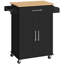 Solid Wood Top Kitchen Cart-1108409179