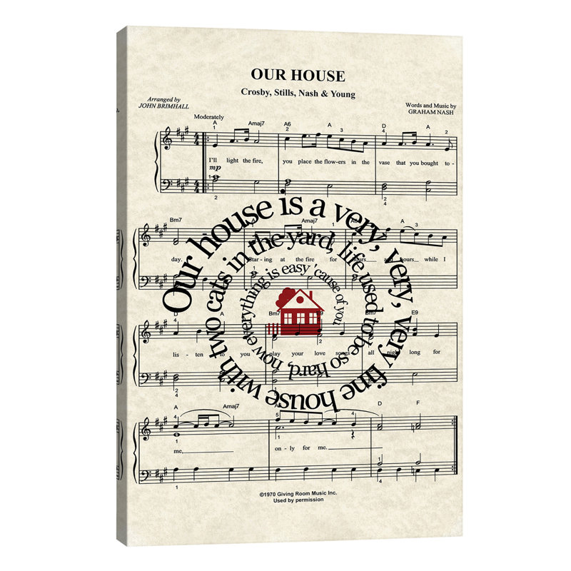 Our House - Wrapped Canvas Print, 101.6 cm H x 66.04 cm W x 3.175 cm D