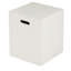 Support de réservoir blanc de 16 po x 20 po, conception moderne, béton léger, utilisation multifonctionnelle, support en métal, se marie avec la table d'appoint au décor existant et au design de couleur classique, sans assemblage