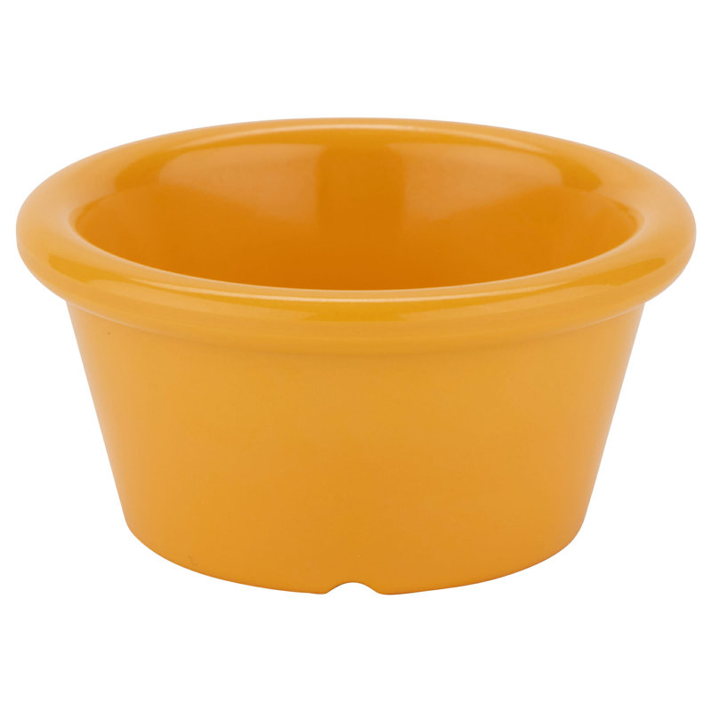 G.E.T. Melamine 12 Piece Ramekin / Soufflé Dish Bakeware Set, Yellow