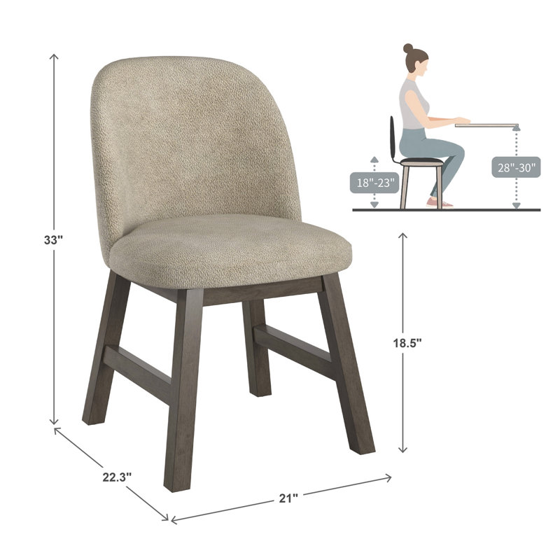 Chaise de salle à manger Cipolla, Gris