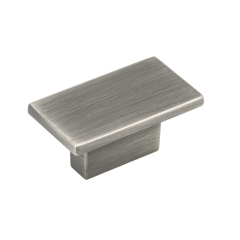 Rectangle Knob, Antique Nickel