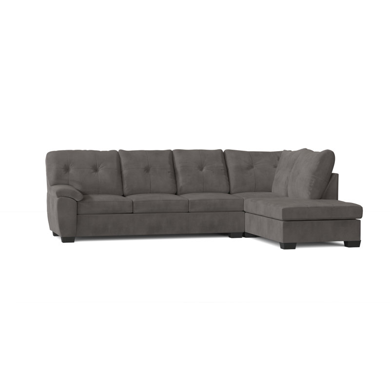 Ardme Upholstered L-Shaped Sectional Right Hand Facing, Bulldozer Graphite