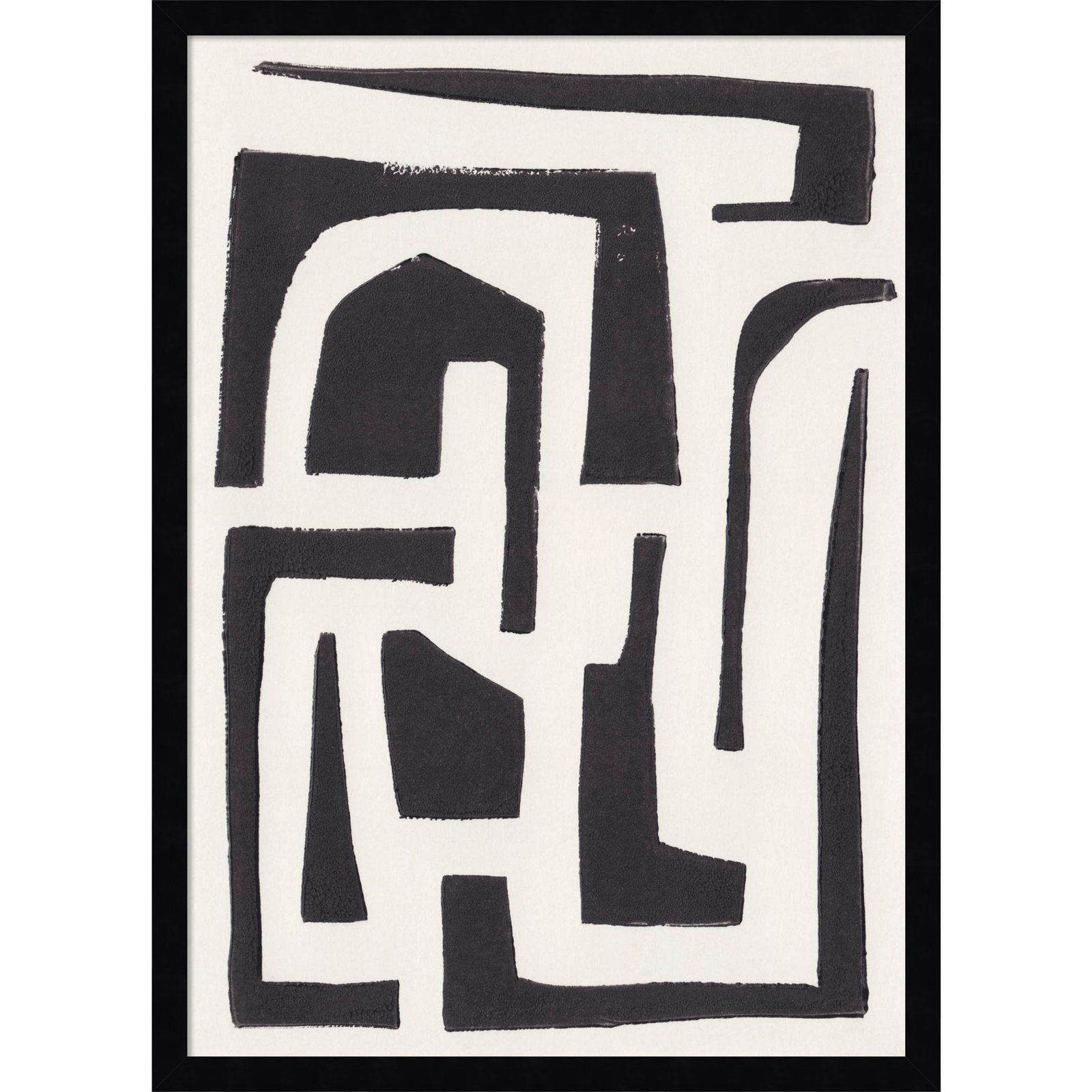 Neighborhood Print by Alisa Galitsyna, Black, 25" H x 18" W x 1" D