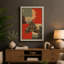 Locomotive at Night Geometric - Wrapped Canvas-357728996-357729055