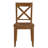 Bronxton 17" Wide Walnut Wood Country Farmhouse Cross Back Dining Chairs-323251408