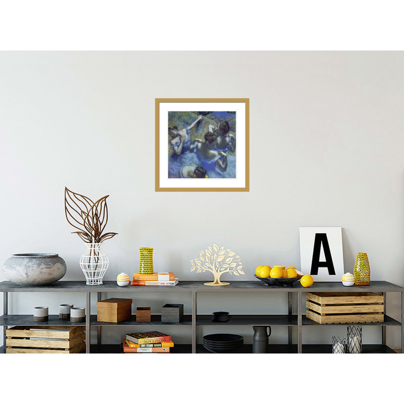 «Blue Dancers» par Edgar Degas, impression giclée sur cadre, H 23,5 po x l 23,67 po