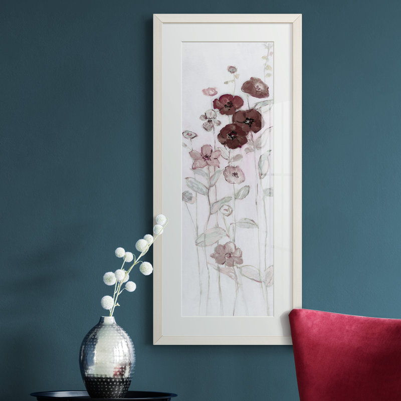 Peinture sur papier encadrée, Blanc
