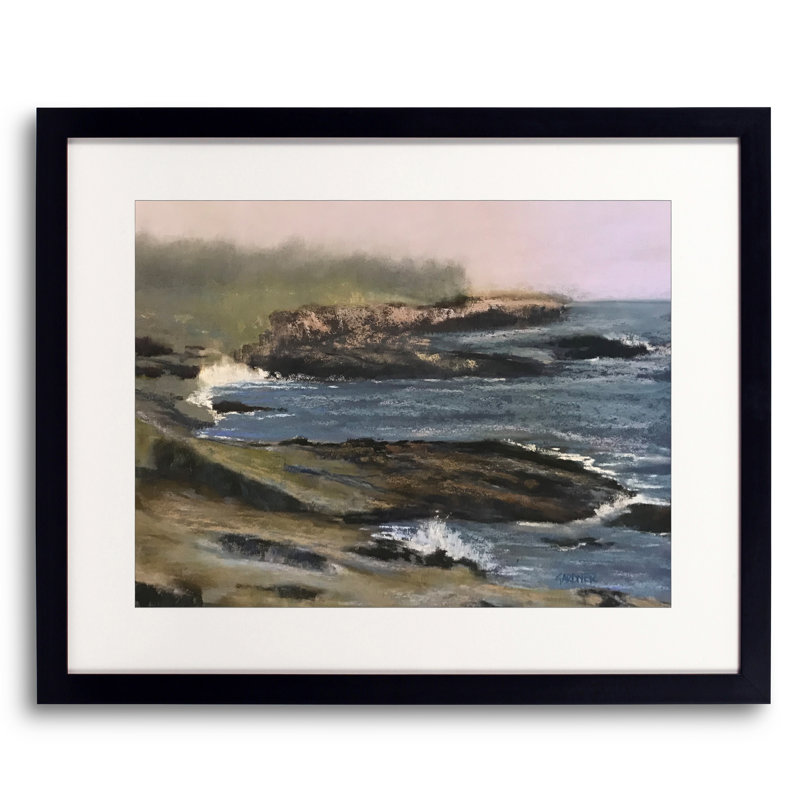 Misty Morning Print by Dina Gardner, Black Framed Paper, 24" H x 30" W