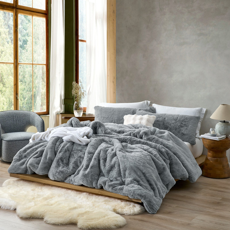 Chunkiest Chunky Bunny® - Coma Inducer® Oversized King Comforter Set - Lush Gray, King Comforter + 2 King Shams, Gray