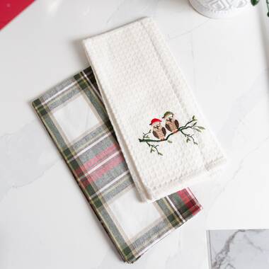 Deck the Halls Watercolor Christmas Tree Tea Towel – AbbyKate Home