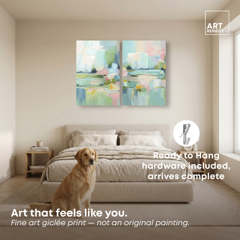 Ensemble de décorations murales Calm Horizon Duo, prêt à accrocher, H 36 po x l 24 po, Imprimé acrylique ultrabrillant