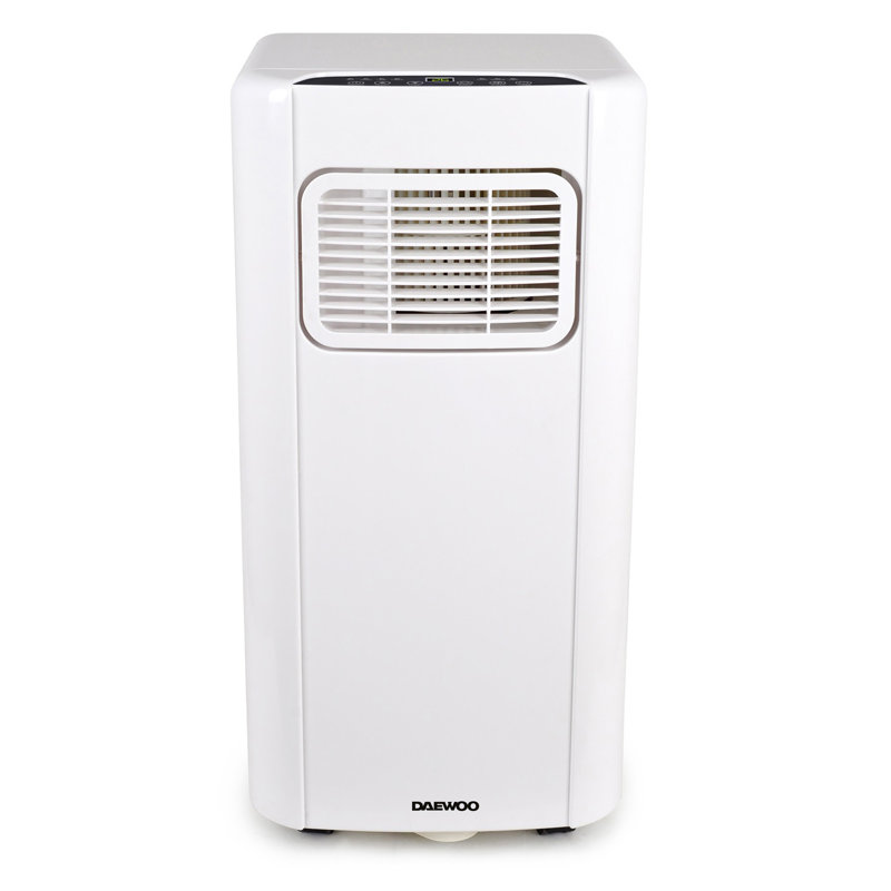 Daewoo 3-in-1 Portable Air Conditioner Bedroom Or Office AC Unit 5000 Btu With Dehumidifier & Fan Remote Control - White