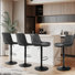 Adjustable Swivel Barstools with Backs