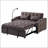 Modern Velvet Loveseat Futon Sofa Couch With Pullout Bed, Adjustable Reclining Backrest, Toss Pillows, And Pockets For Living Room-2092482976
