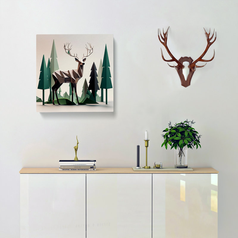 Modern Wall Art - Wrapped Canvas, 35cm H x 35cm W x 3cm D