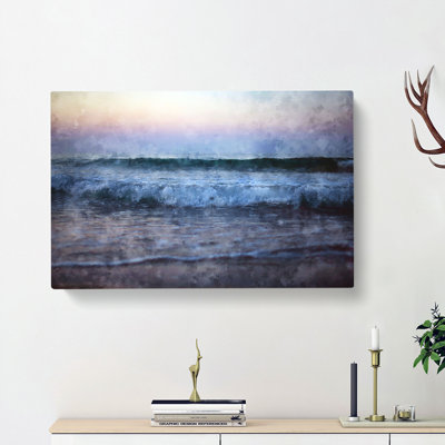Waves in Greece - Wrapped Canvas