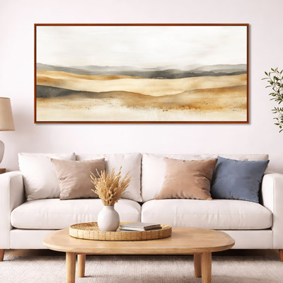 Neutral Abstract Wall Art, Beige Layered Canvas, Neutral Abstract Field Layers