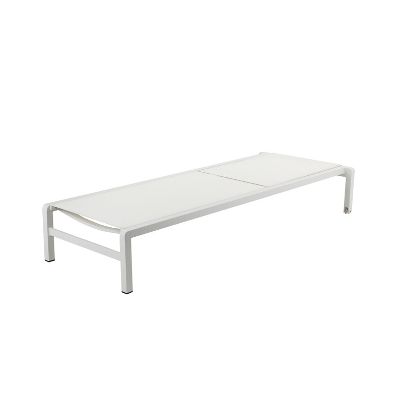 Isabella Outdoor Chaise Lounge, White