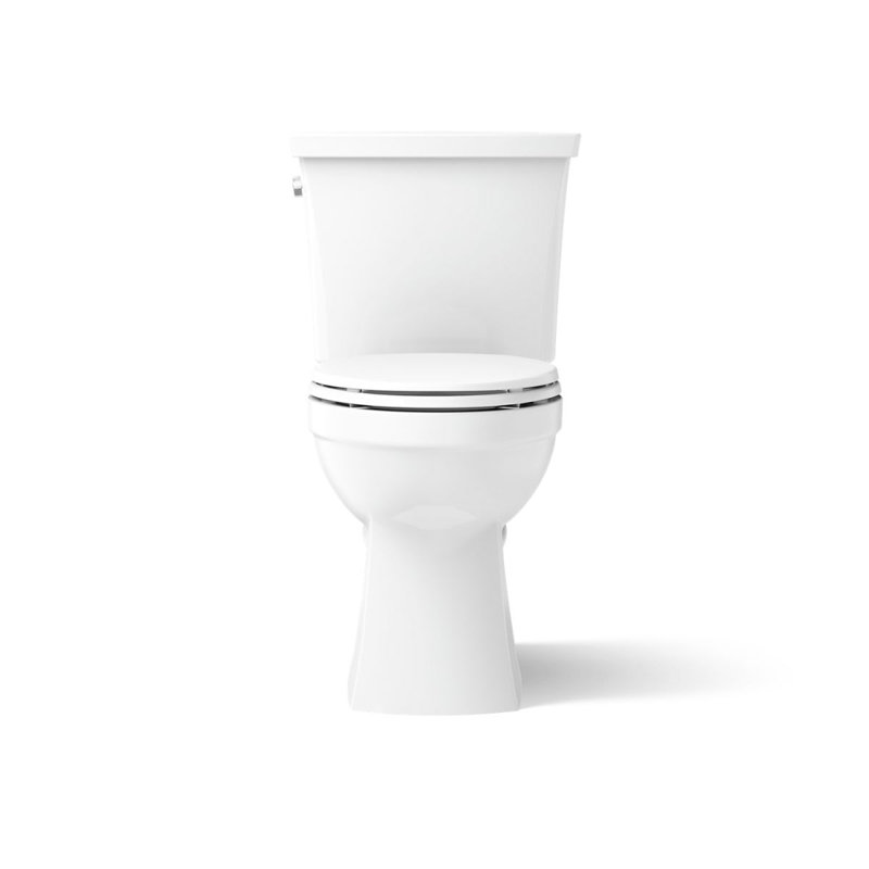 Toilette allongée deux pièces Kelston, Blanc, Côté gauche