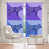 Mauve / bleu / blanc sélectionné