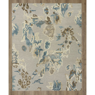 Hand Tufted Wool/Tencel Area Rug