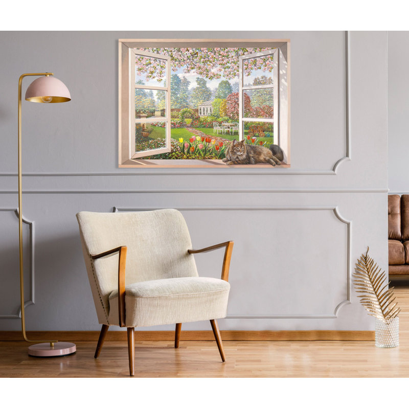 Italian Garden by Andrea Del Missier - Wrapped Canvas Painting, 60cm H x 80cm W x 4cm D