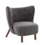 Chaise d'appoint rembourrée Aurora-161678722