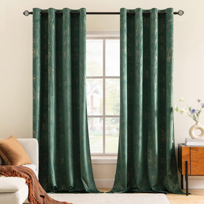 Velvet Room Darkening Curtain Panel Pair