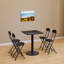 Milini Unfinished Metal Base Dining Table-973522103-973522096