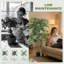 Ensemble d'arbres en bambou artificiel 5 pi 5 pi avec 1095 feuilles, vert-1398486389-1398486391