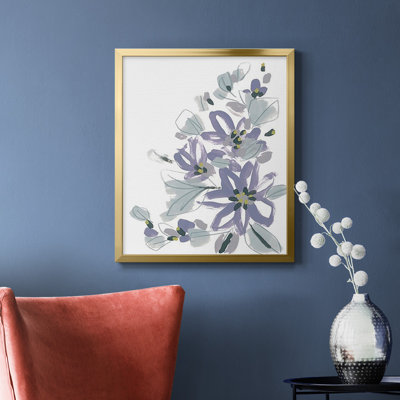 Periwinkle Patch IV Premium Framed Canvas - Ready to Hang