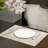 High Pick Density Fabric Damask Rectangle Placemat-962086641