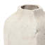Vase hexagonal en céramique fait à la main à texture de béton, décoration intérieure ronde de 13,9 po