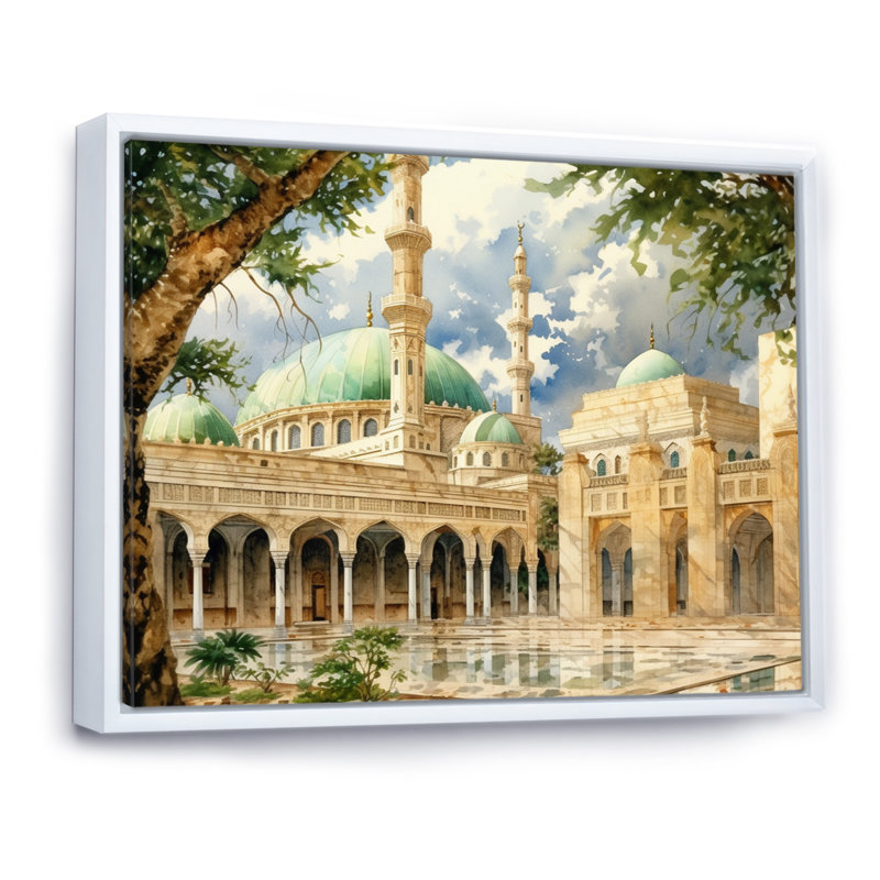 Art sur toile, "The Gazette", H 30 po x l 40 po x P 1,5 po, Cadre flottant blanc