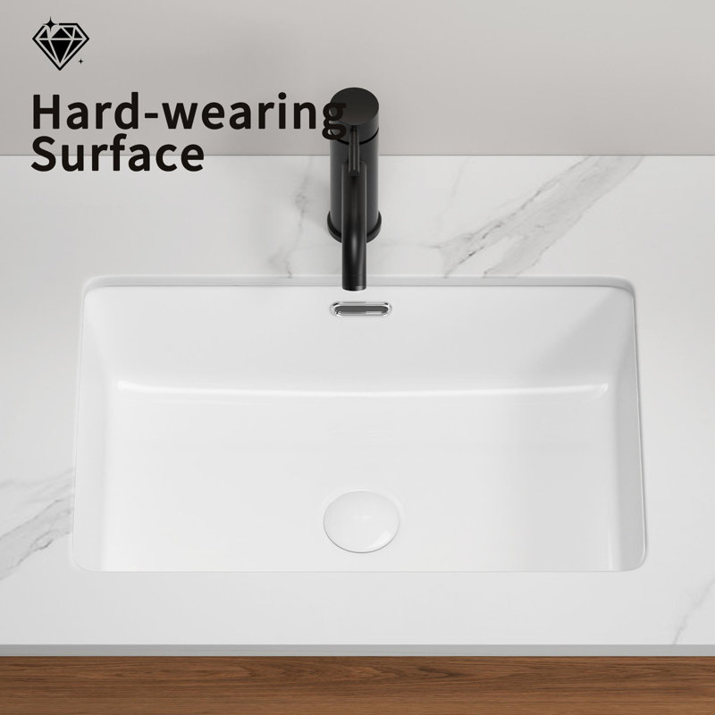 Undermount Rectangular Ceramic Sink