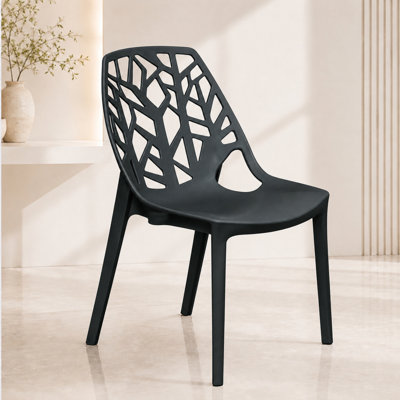 Chaise de salle à manger empilable légère pour l'intérieur et l'extérieur Edgington