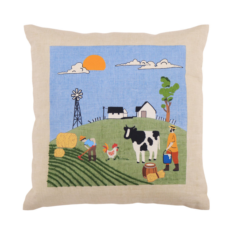 Landscape Pillow Cover 20x20 Inch