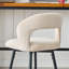 Swivel Upholstered Bar Stool with Iron Frame-449524776