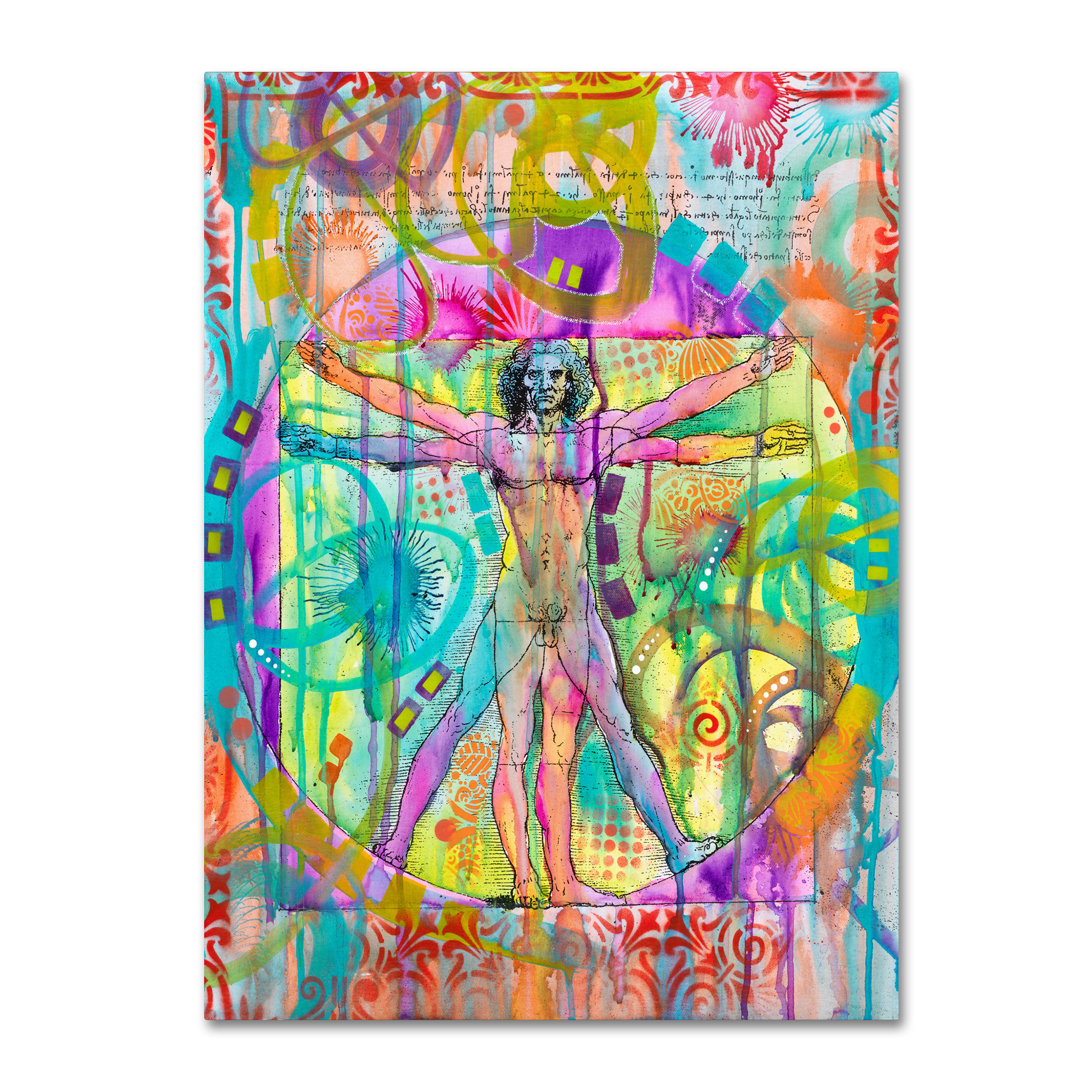 " Vitruvian Man " by Dean Russo Trademark Fine Art 