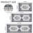 Bohemian Vintage 3-Piece Kitchen Rug Set, Non-Slip Washable Soft Kitchen Mats
