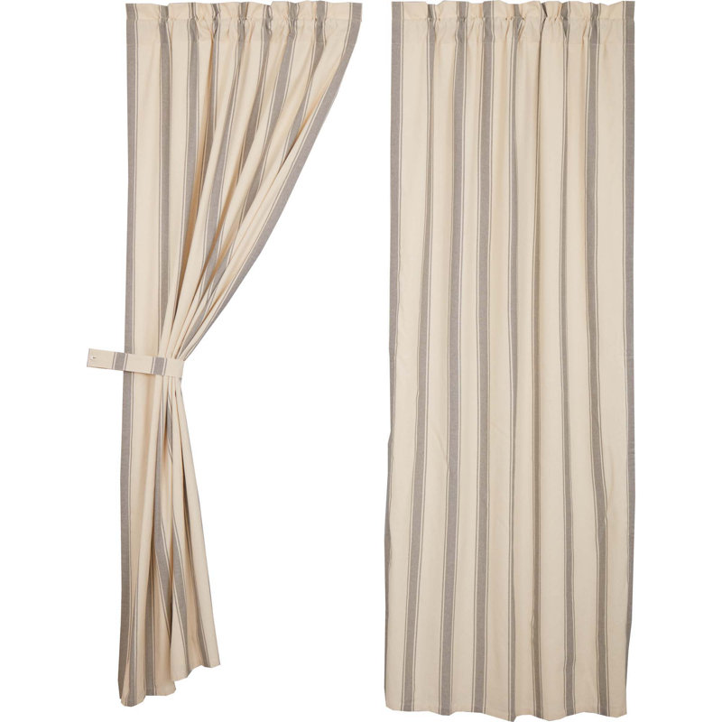 Deidre 100% Cotton Room Darkening Curtain Panel Pair, 40" W x 84" L