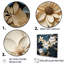 Fleurs de poinsettias blanches et bleues II sur toile-1122038782-1122038779
