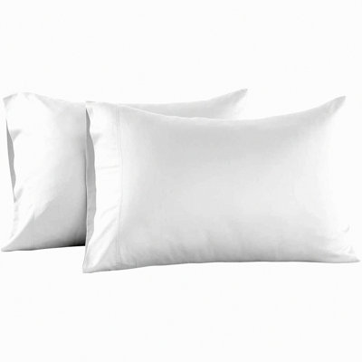 Luxury Percale Cotton Pillowcase, 200 Thread Count, Soft & Smooth, Pre-Washed for Ultimate Comfort & Durability