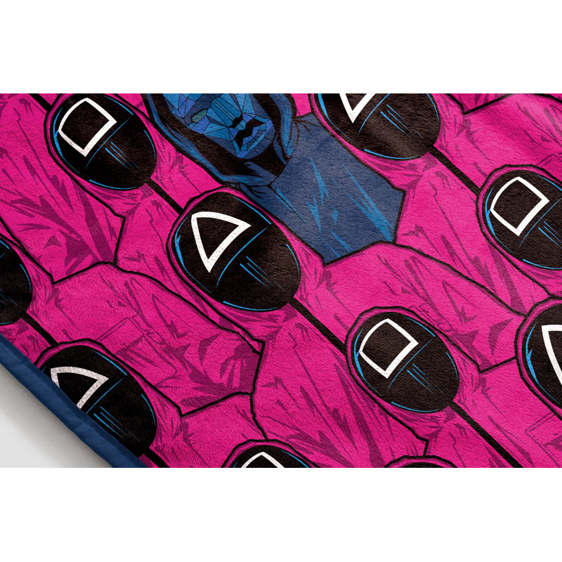 Jeté de jeu Pink Army Squid