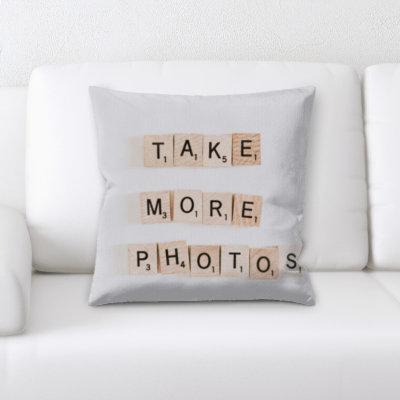 Take More Photos Throw Pillow